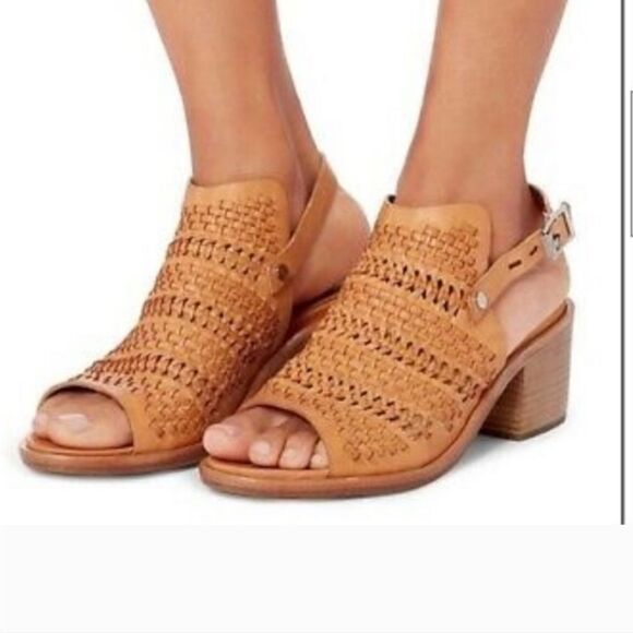 NIB Rag & Bone Wyatt Mid Heel in Natural Woven - Picture 3 of 9